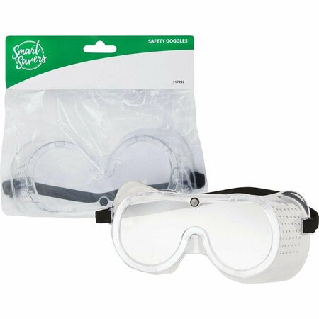 SMART SAVERS Clear Frame Safety Goggles with Anti-Fog Clear Lenses CC101109